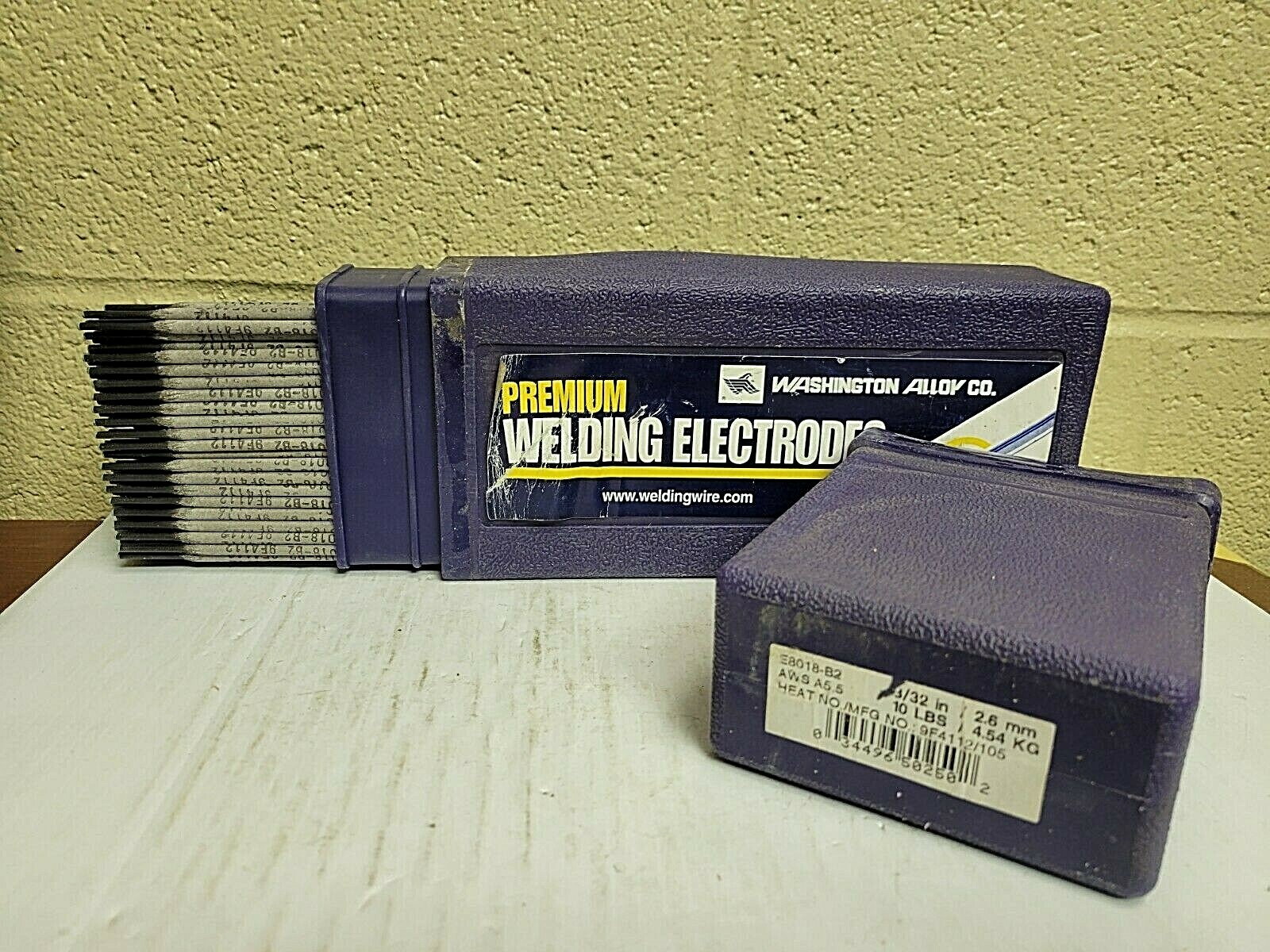 NEW 199PCS 10LBS WASHINGTON ALLOY WELDING ELECTRODE E8018-B2 AWS A5.5 3/32″