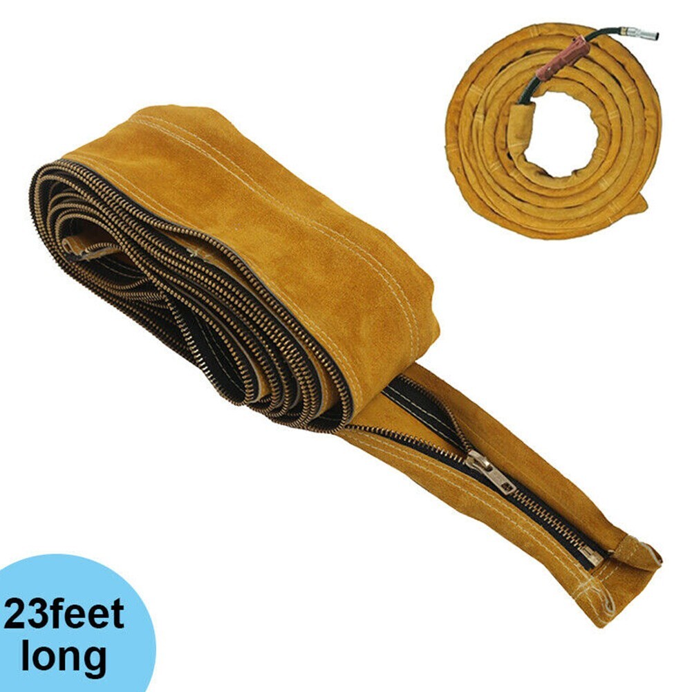 1 ?? for tig for mig Cowhide Leather Welding Torch Cable Hose Cover ?23ft L 4in