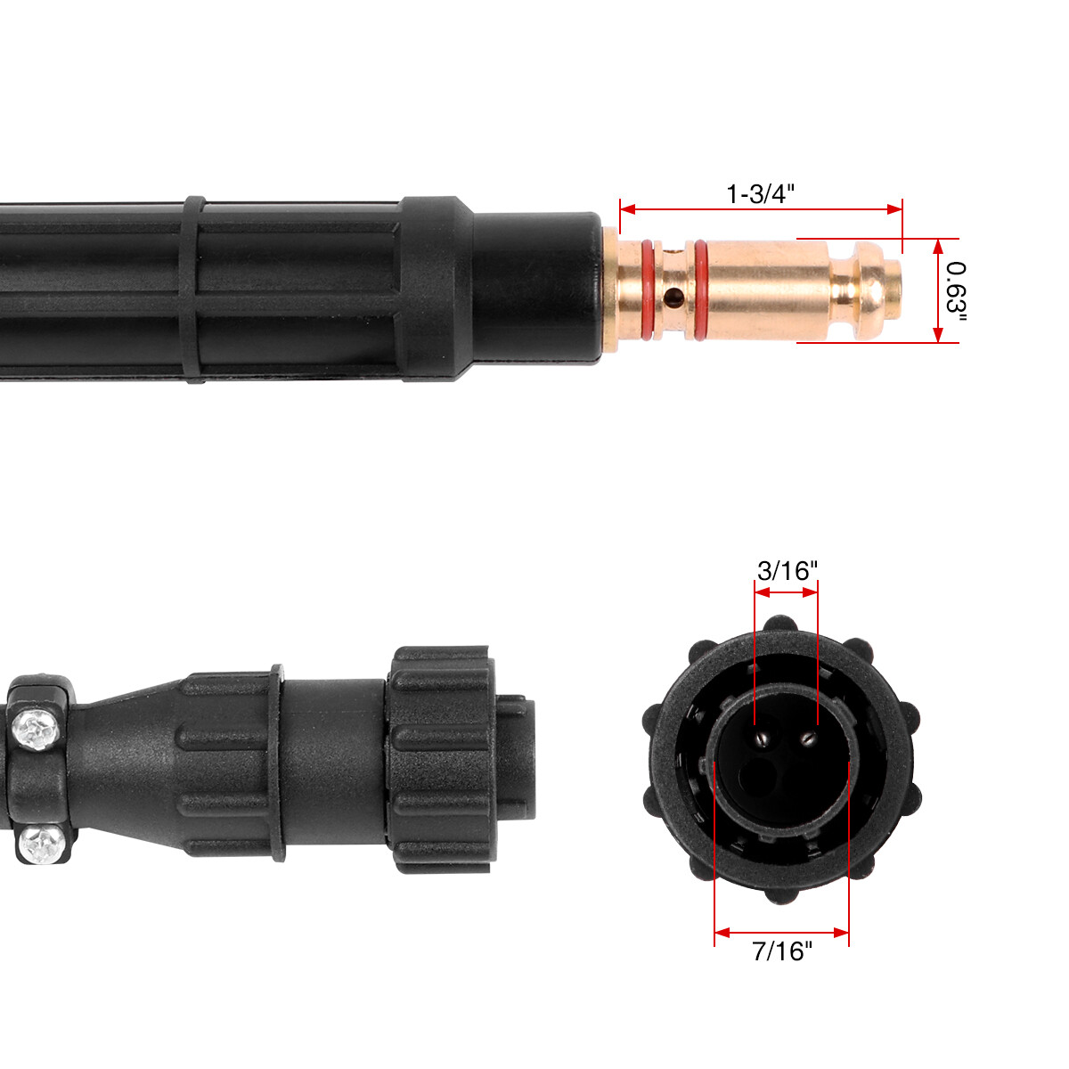 10′ 100A MIG welding torch replacement gun for K530-6 Magnum 100L
