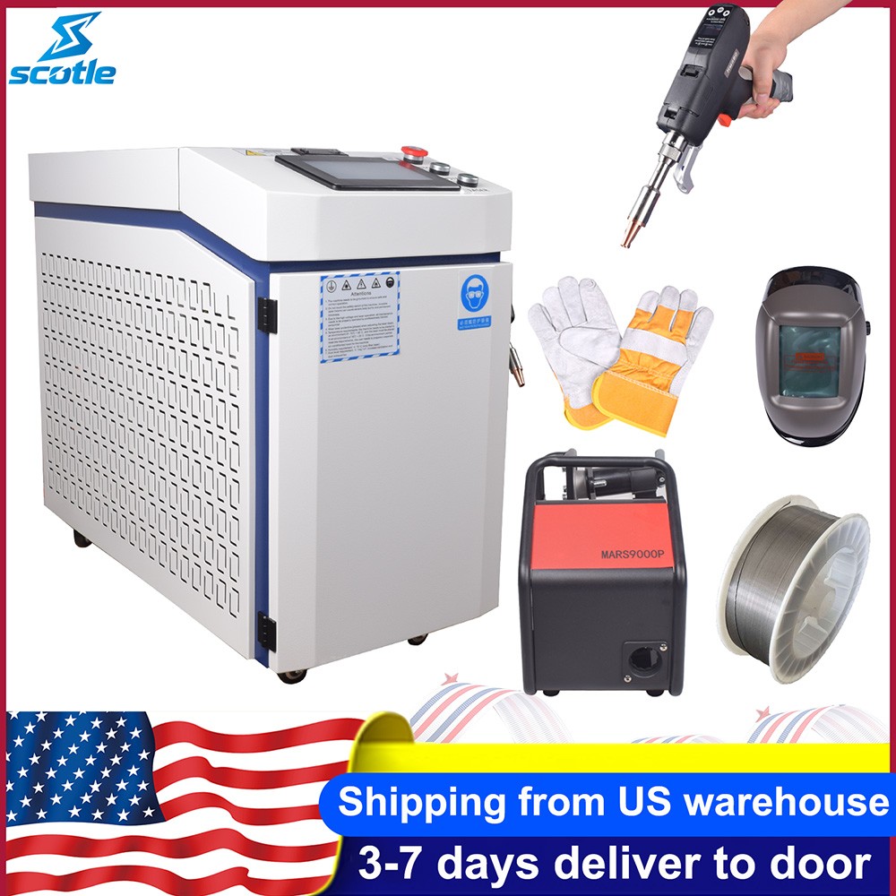 Raycus 1500W 4IN1 Fiber Laser Welder Handheld Metal Welding Machine US Stock