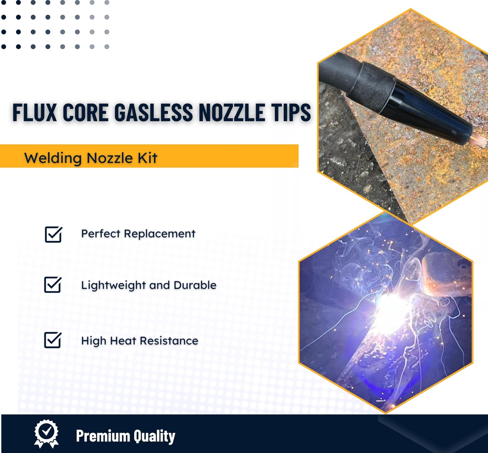 TimelyDu 24PCS Flux Core Gasless Nozzle .030″ Kit, 0.030″ Accessory Kit