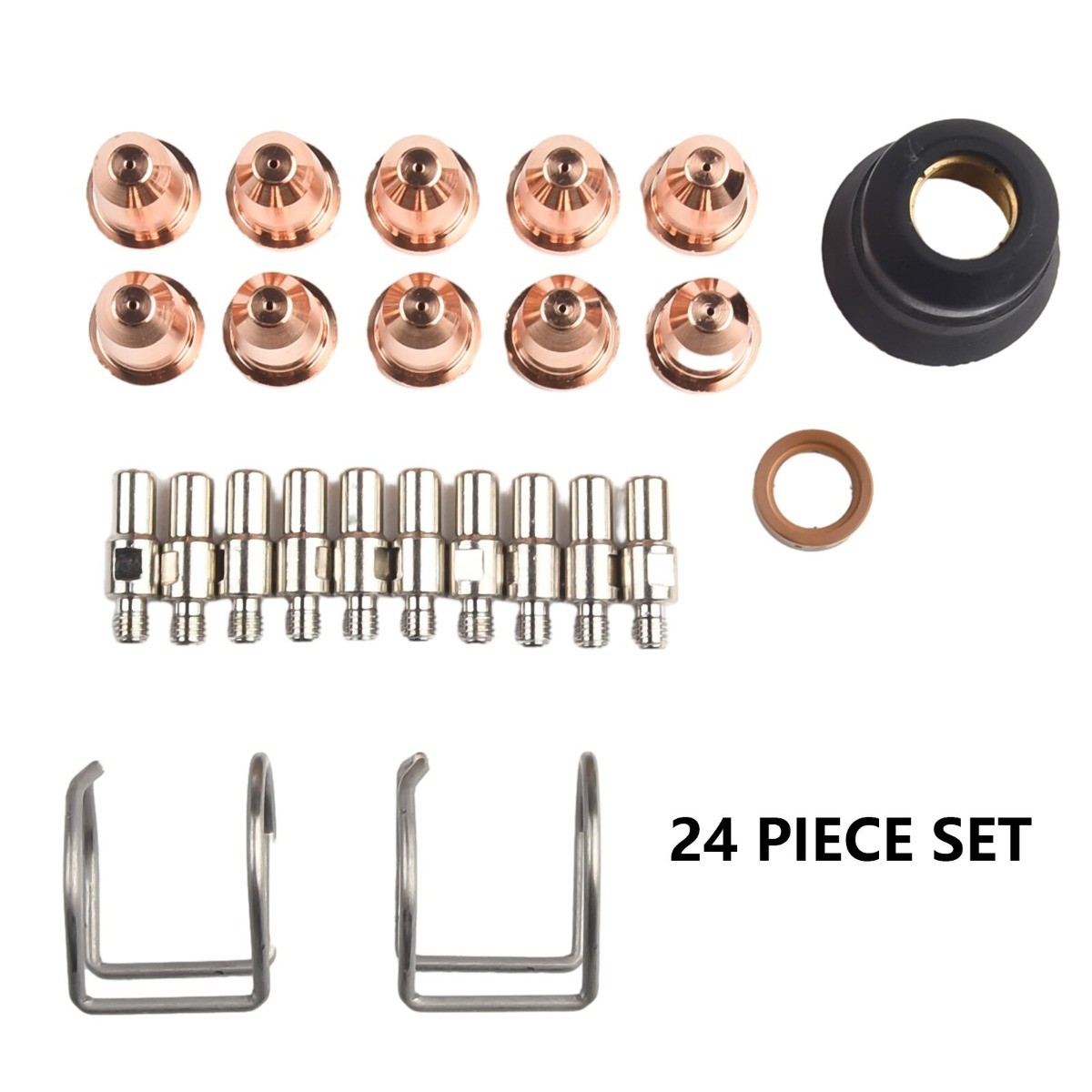 24x Plasma Cutter Set For Chicago Electric,95539,95413/60767/95136 (Tip 0.8mm)