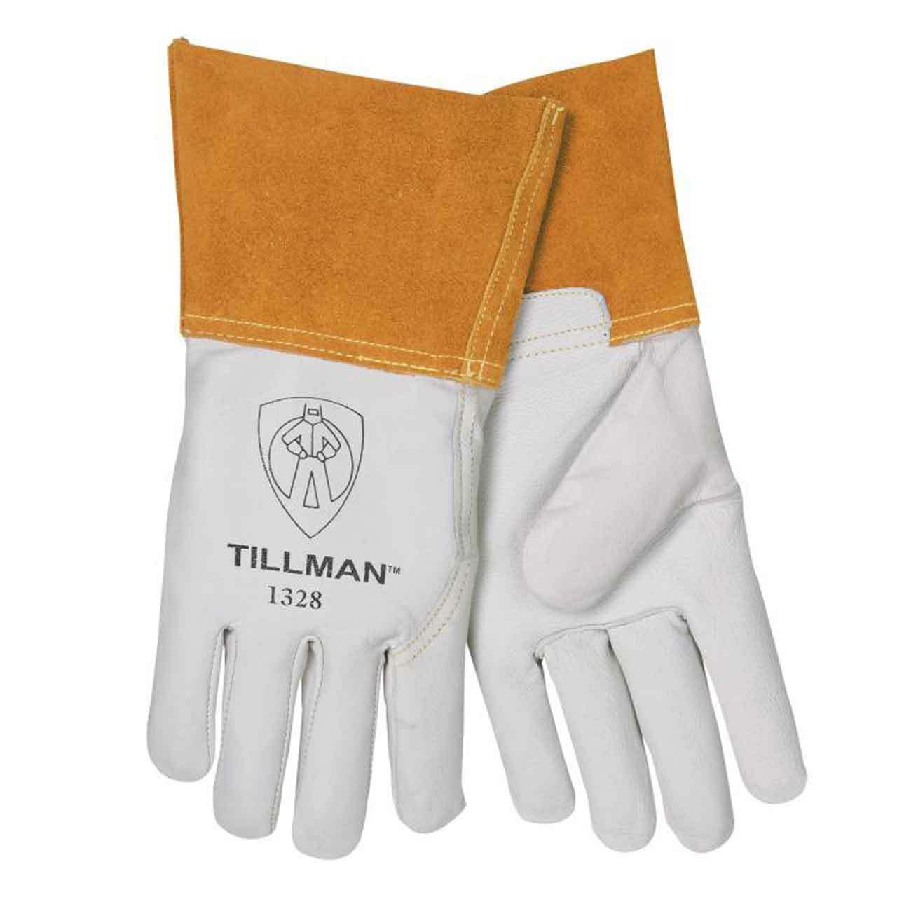 Tillman 1328 Top Grain Goatskin TIG Welding Gloves 4″ Cuff Large