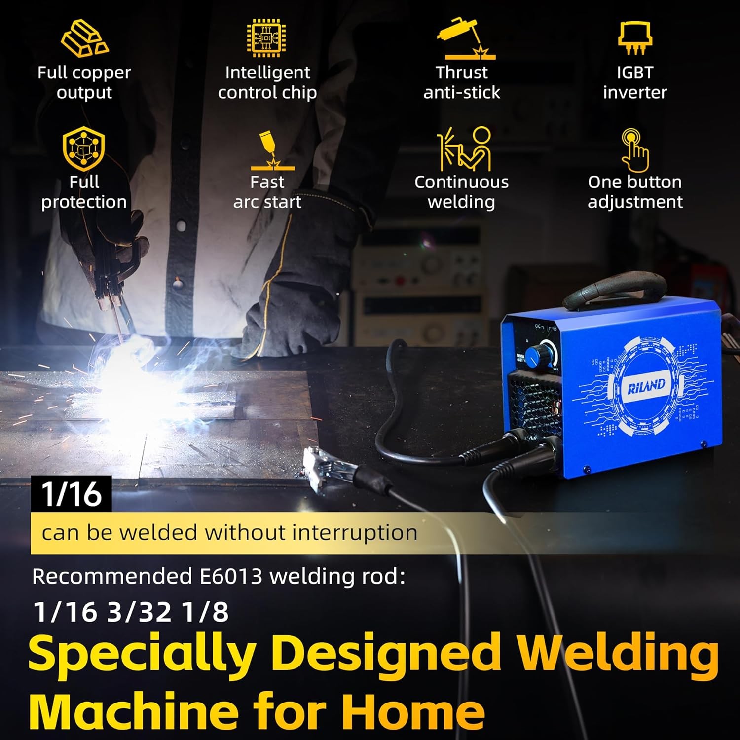 Stick Welder 110V Portable ARC Welding Machine Hot Start Anti-Stick