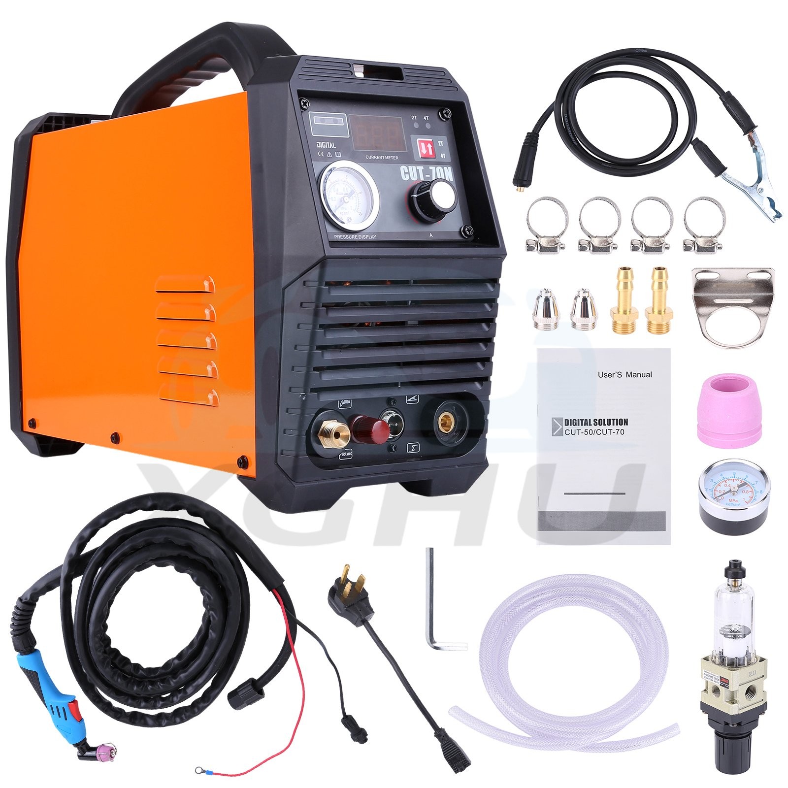 50A HF Plasma Cutter 110V/220V Non-Touch Pilot Arc 2T/4T Cutting Machine 30mm