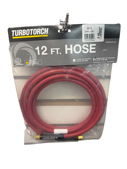 TurboTorch AH-12 Acetylene Hose 12ft Professional A-Fittings