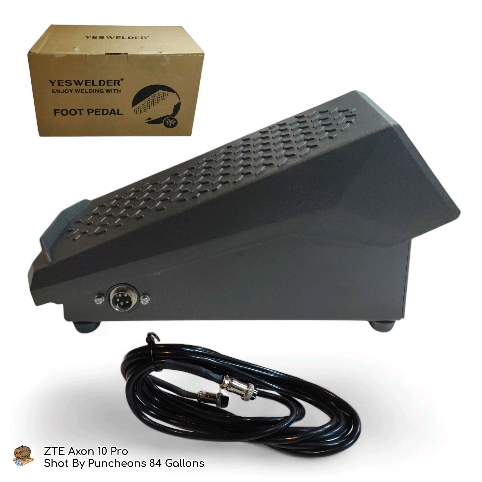 YESWELDER TIG Welding Foot Pedal Amp Control fits 5-Pin TIG Welders ‎FP-5P-B