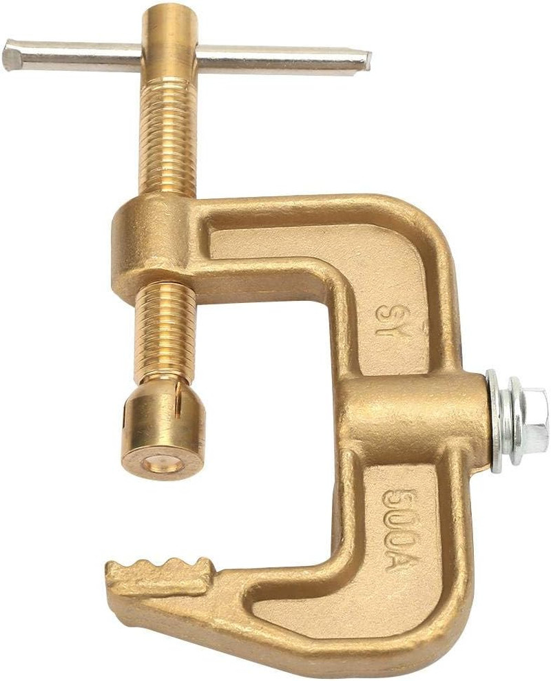Welding Ground Clamp G Styles, 500A Solid Brass Earth Clamp 600Mm Jaw Width C-Cl