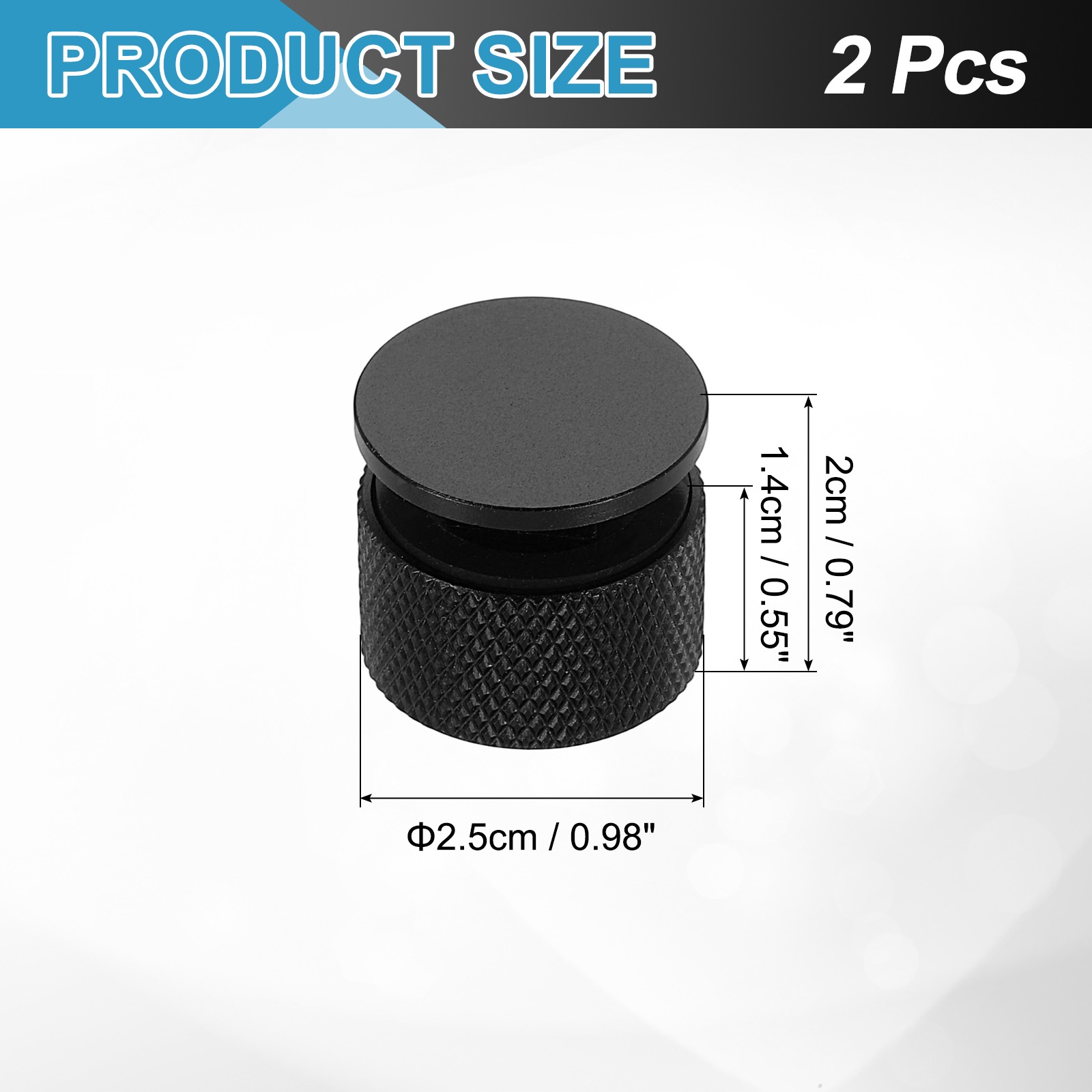 2Pcs Pipeliner Welding Hood Helmet Fasteners with Anti-Slip Rubber Cushion Black