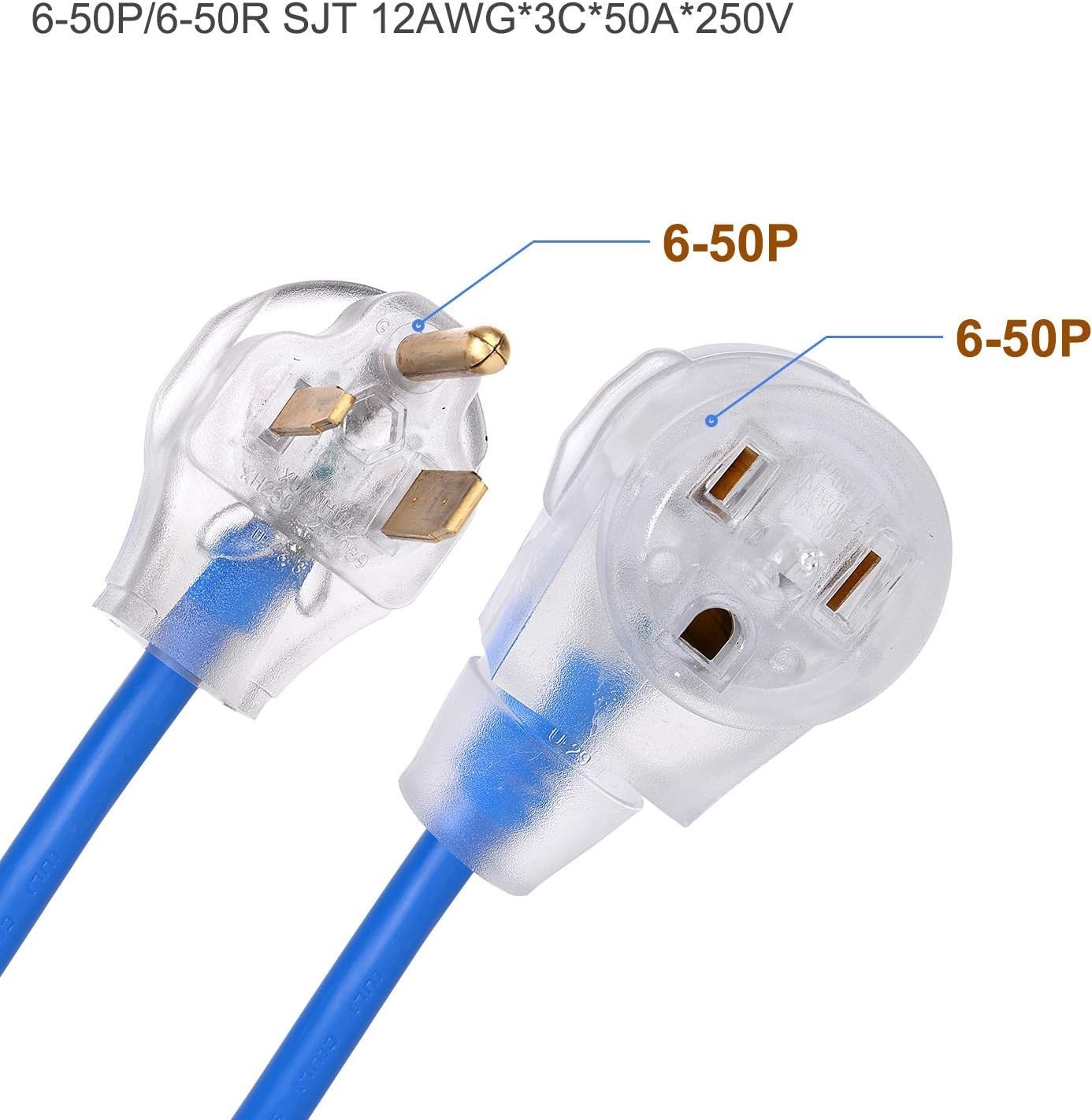 Heavy Duty 25′ Welder Extension Cord – Approved & Waterproof with NEMA Plug