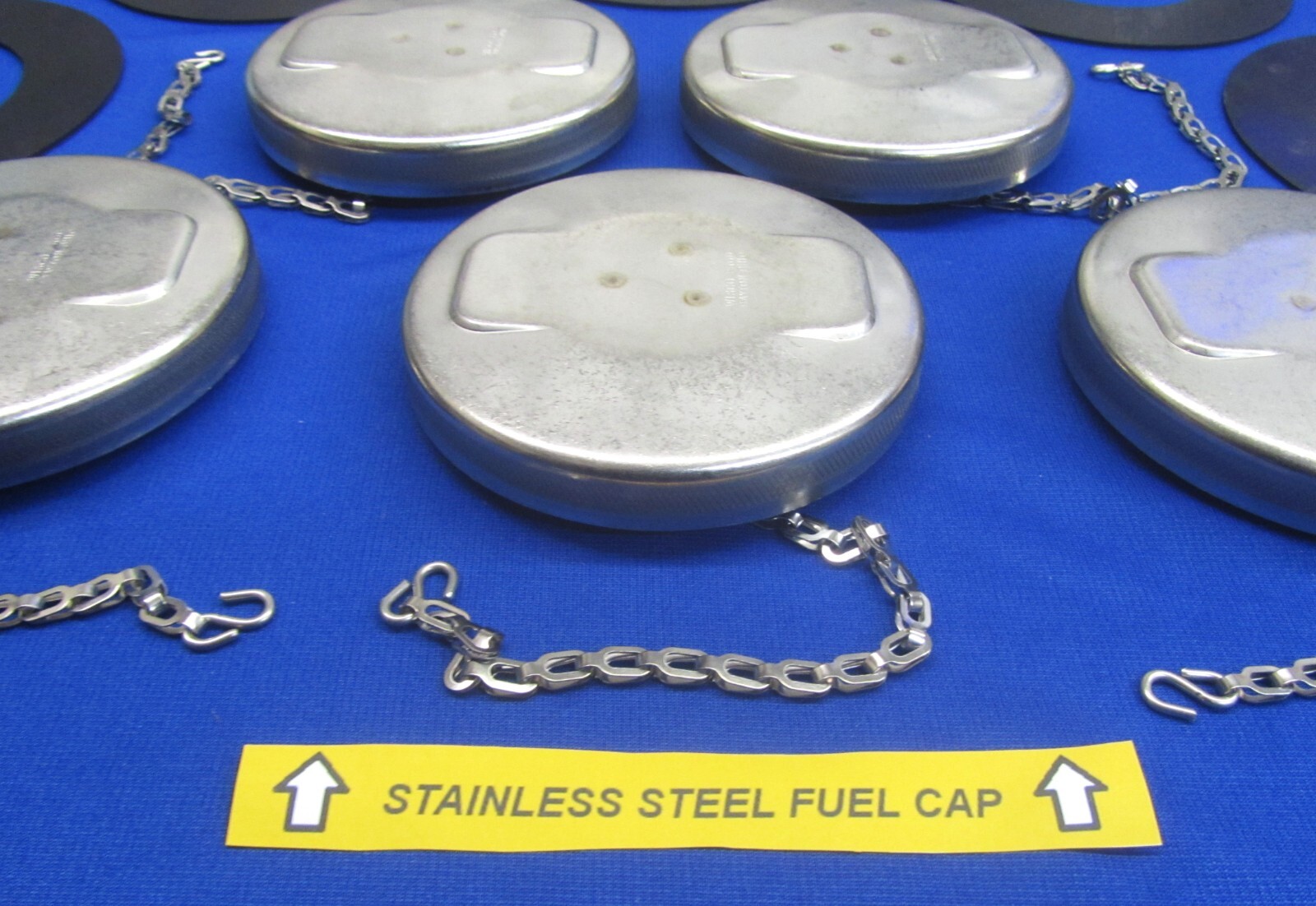 LOT 5 STAINLESS Fuel Cap Lincoln Welder W/VITON Int Seal Sa-200 SA-250 SAE-400