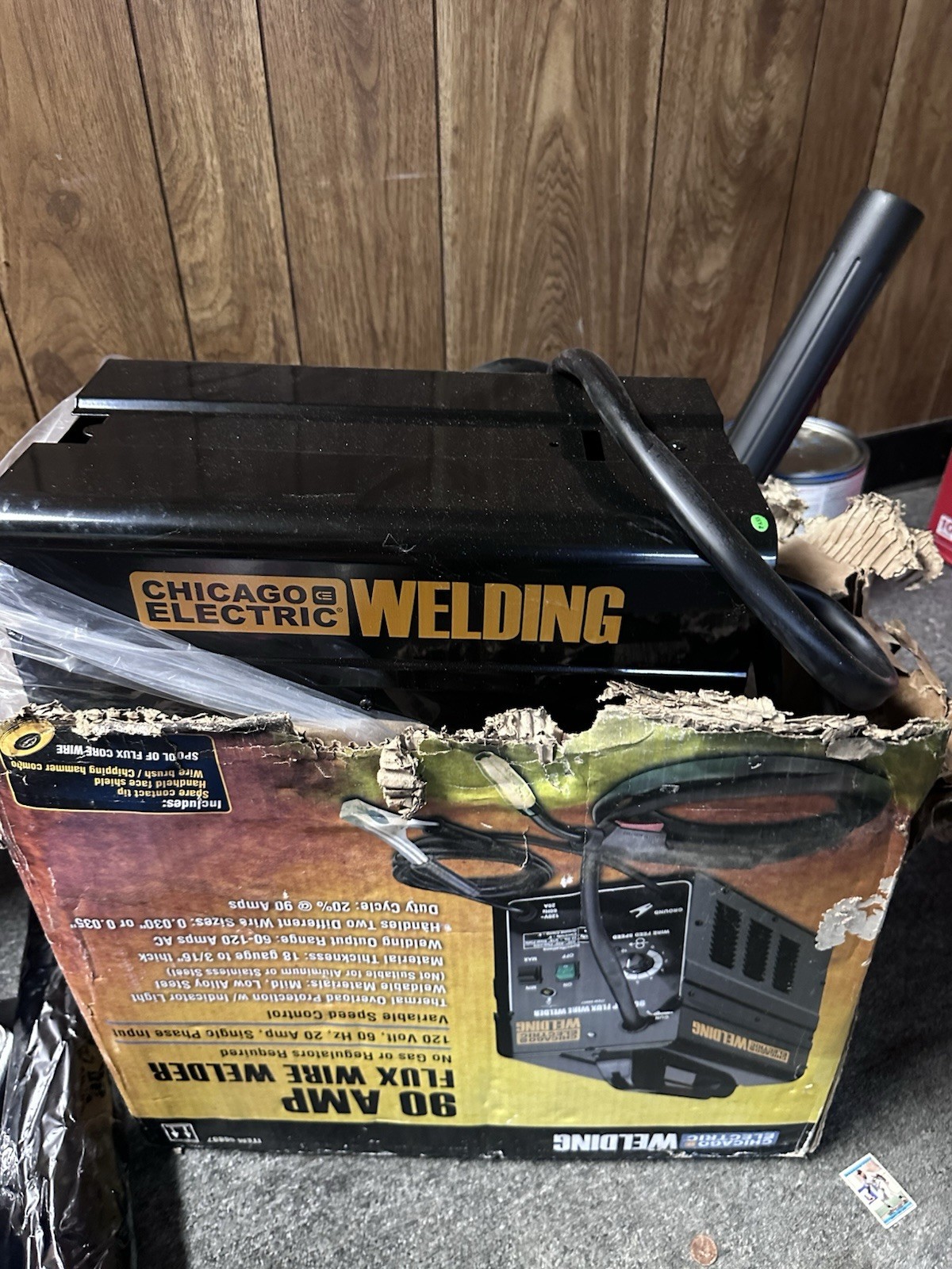 Chicago Electric 90A Gasless Flux Core Wire-Feed Welder 120V MPN 68887