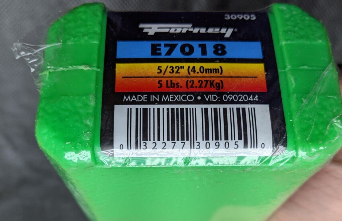 30905 E7018 Welding Rod 5/32inch 5pound LOW-HYDROGEN PREMIUM ELECTRODE