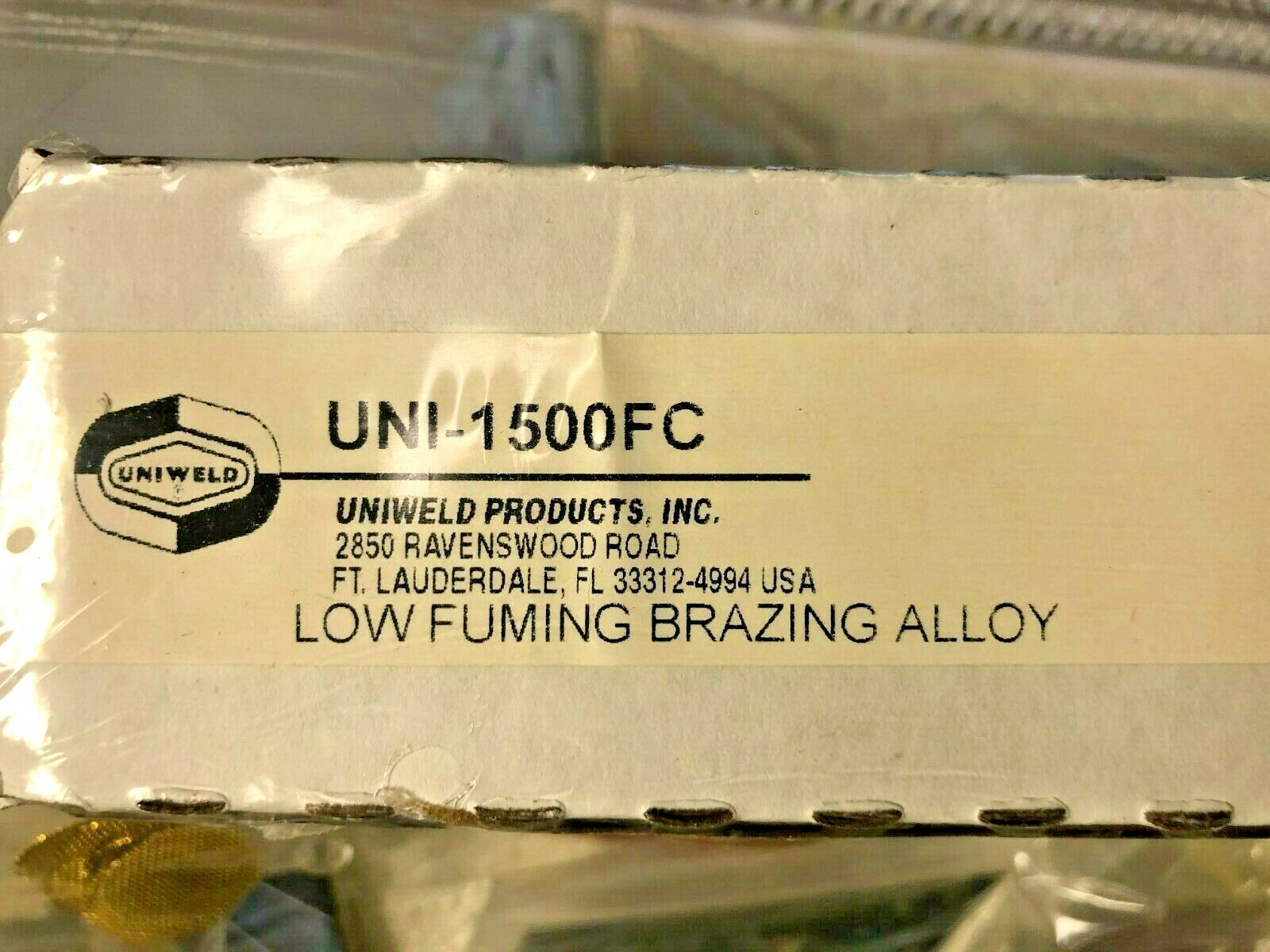 Bronze Brazing Alloy, Low Fuming (Flux Coated) 3/32″ X 18″ Uniweld UNI-1500FC