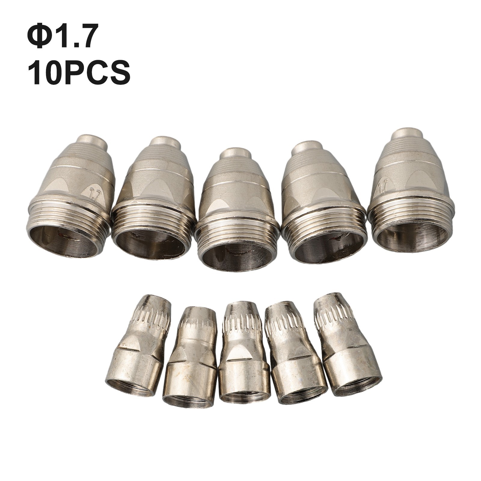 10pcs P-80 Plasma Cutter Consumable Torch Kit 1.1mm-1.7mm Nozzle Tip Electrode