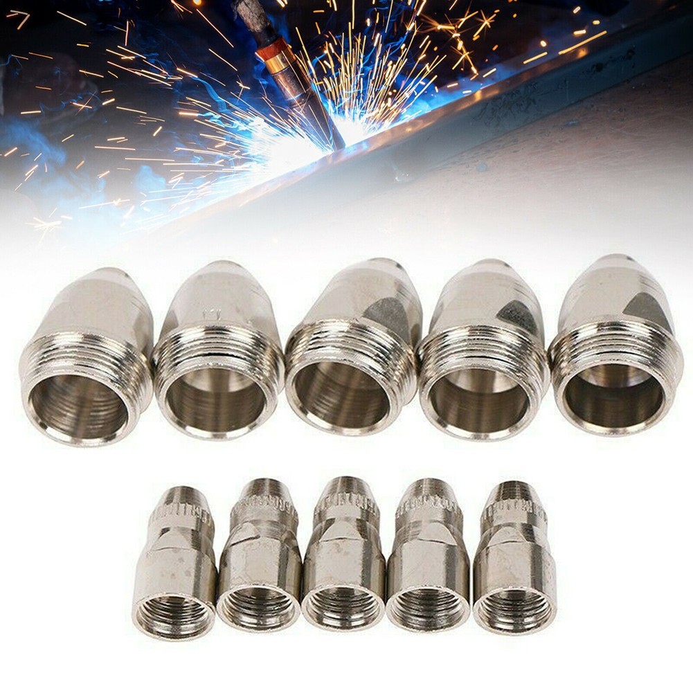 10pcs P-80 Plasma Cutter Consumable Torch Kit 1.1mm-1.7mm Nozzle Tip Electrode