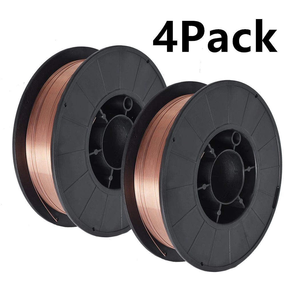 4 Roll ER70S-6 0.035 Inch (0.9mm) 10-lbs Mild Steel MIG Welding Wire Roll New