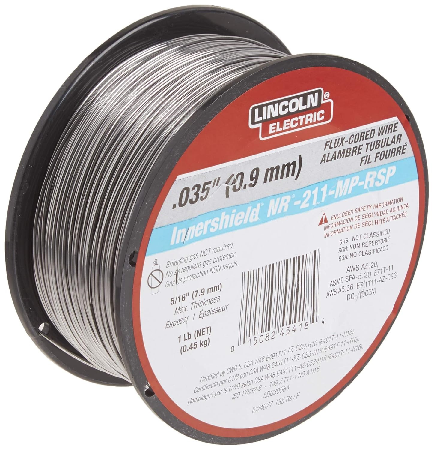 Lincoln Electric Fluxcore Wire 035″ Black Fluxcore Wire ED030584