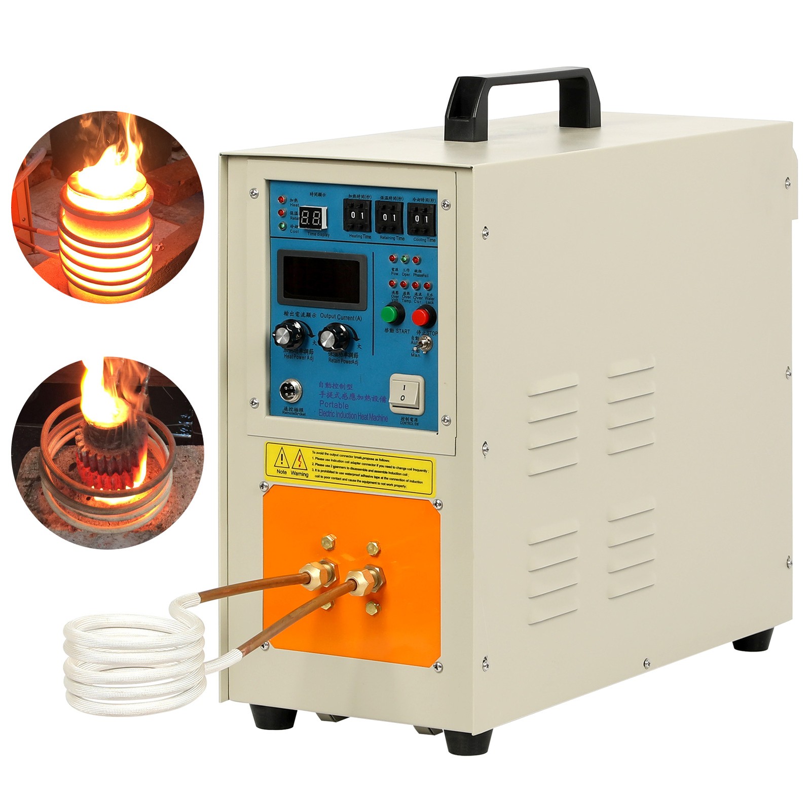 High Frequency Magnetic Induction Heater Furnace 15 KW 220V Melting Furnace