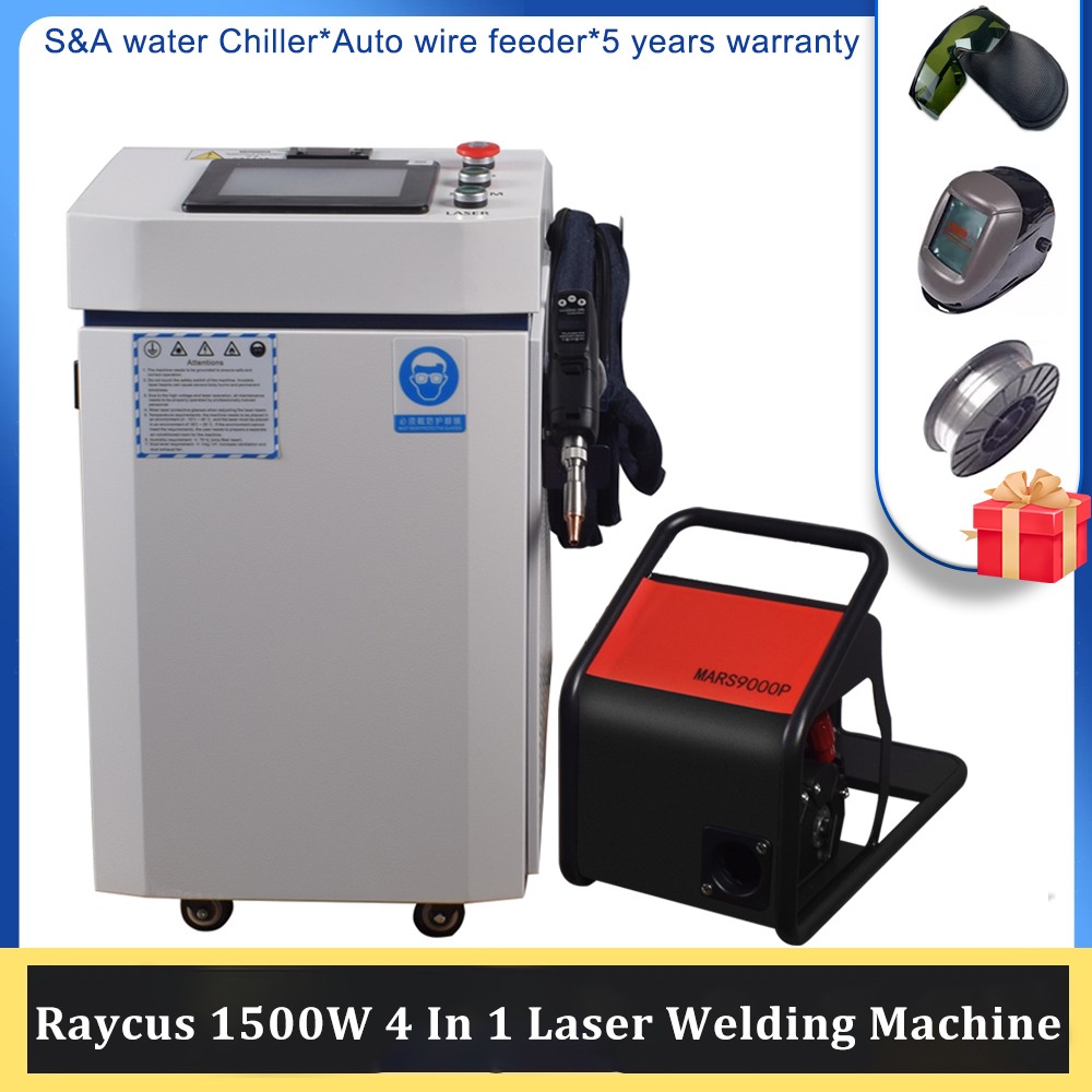 Handheld 1500W Laser Welding Cleaning Machine Oil Rust Paint Removal Raycus
