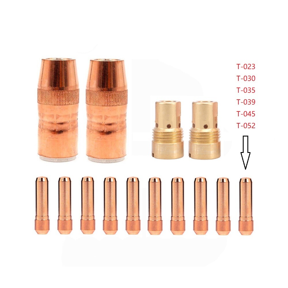 14PK Mig Gun N-5818C Nozzle D-1 Diffuser Tips .035 For Bernard Large Centerfire