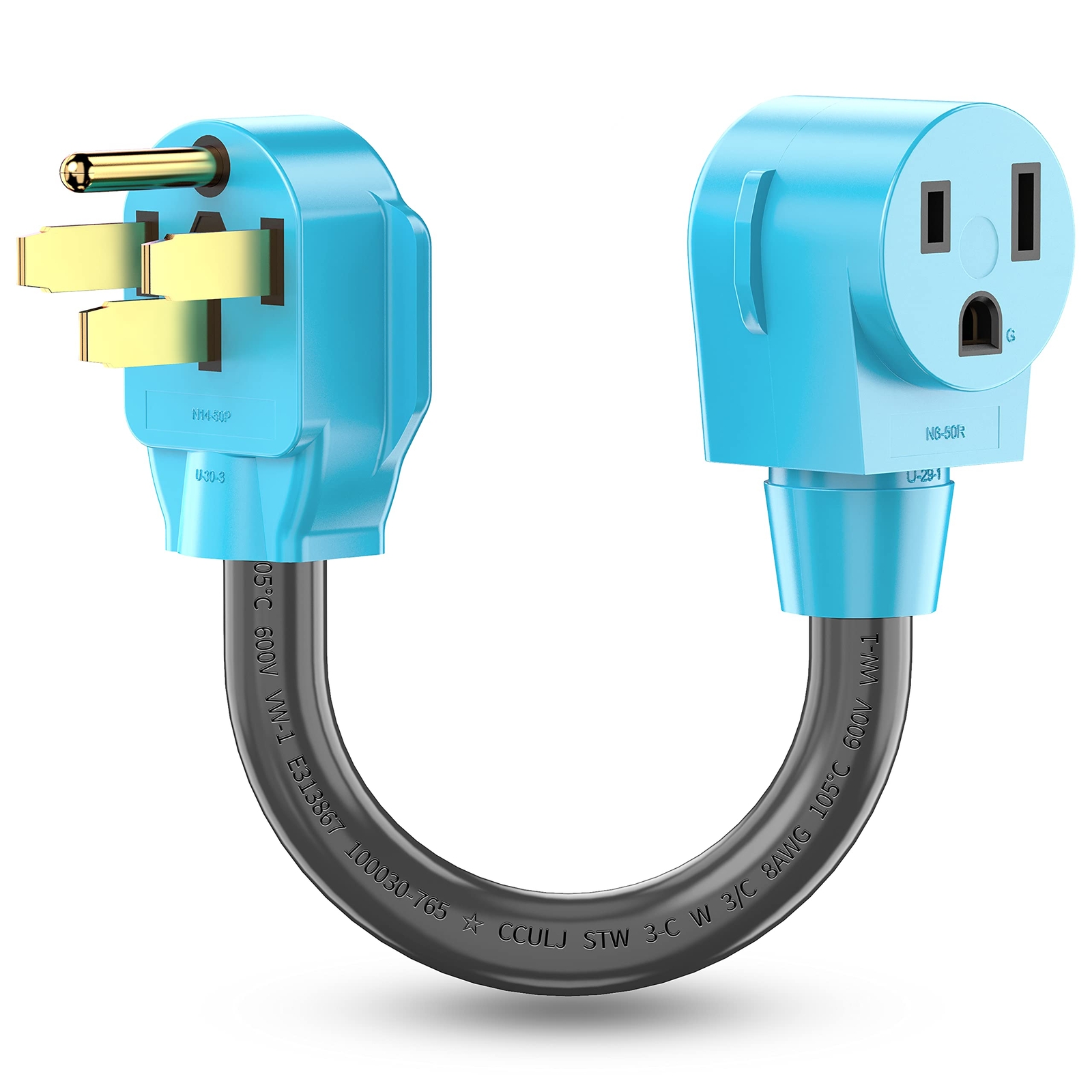 Welder Adapter Cord NEMA 14-50P Male to 6-50R Female 50 Amp Welder Power Adap…