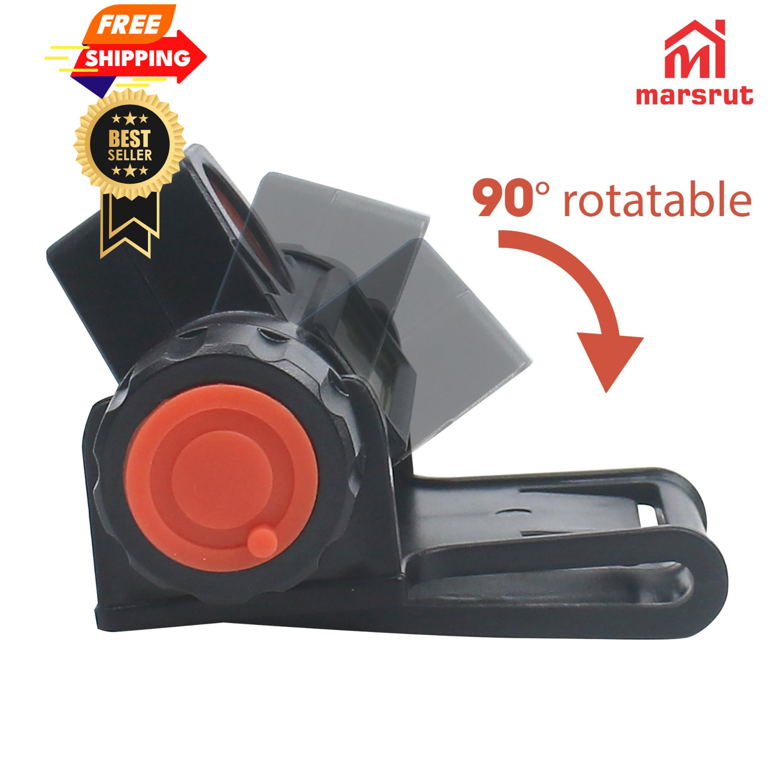 Welding Helmet Light, Hood Attachment Headlight with Mount Holder Black