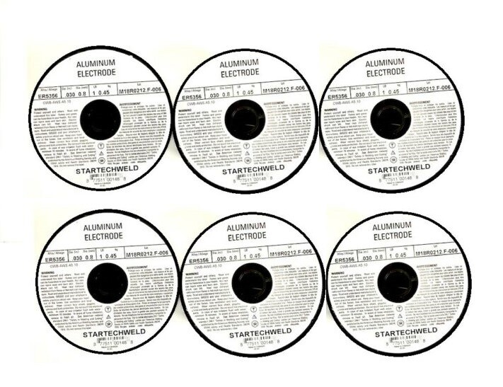 Aluminum 5356 MIG Welding Wire .030″ 6 Rolls ER5356-.030″ 1 Ib Each Roll