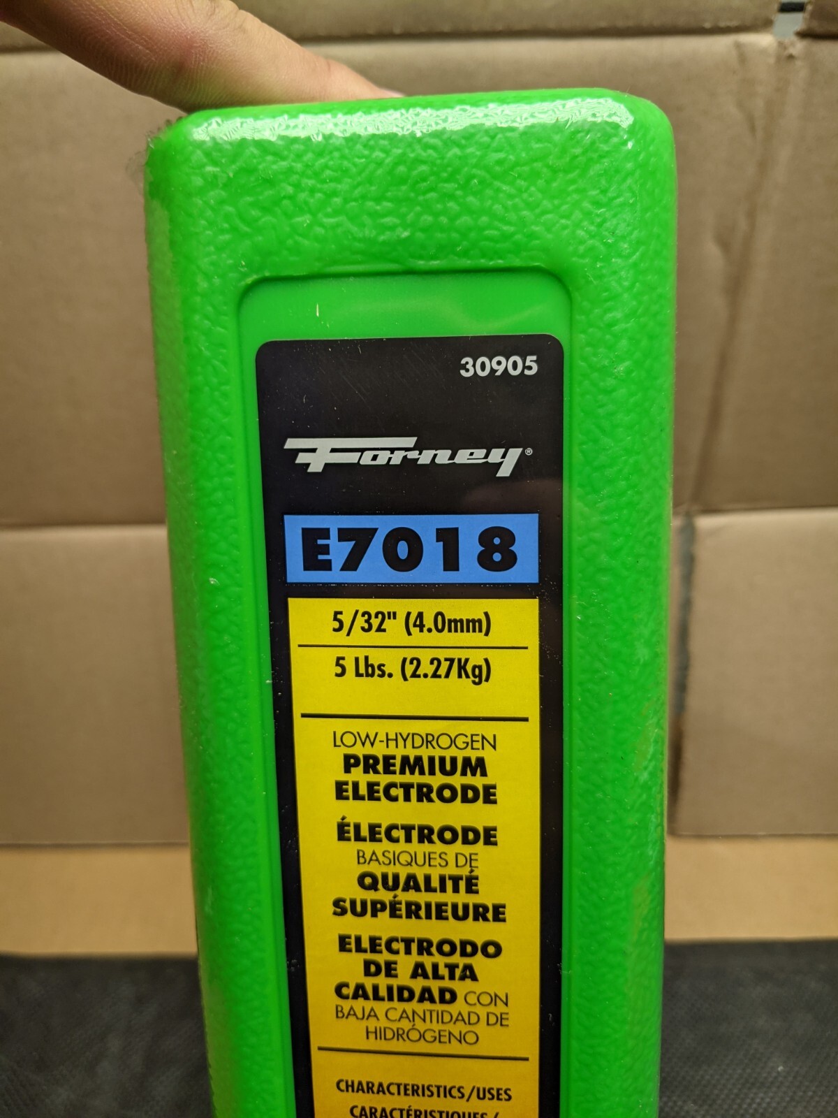 30905 E7018 Welding Rod 5/32inch 5pound LOW-HYDROGEN PREMIUM ELECTRODE