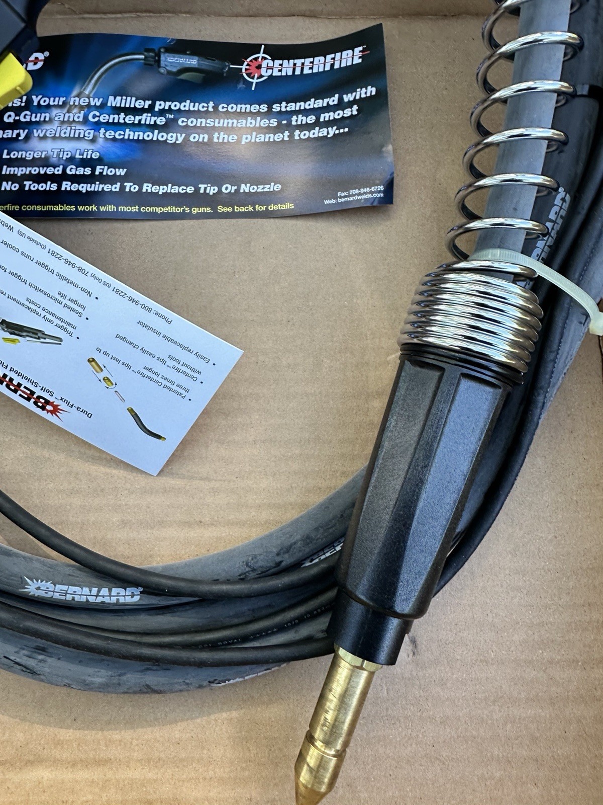 BERNARD FLX3515AM DURA-FLUX MIG GUN NEW IN BOX