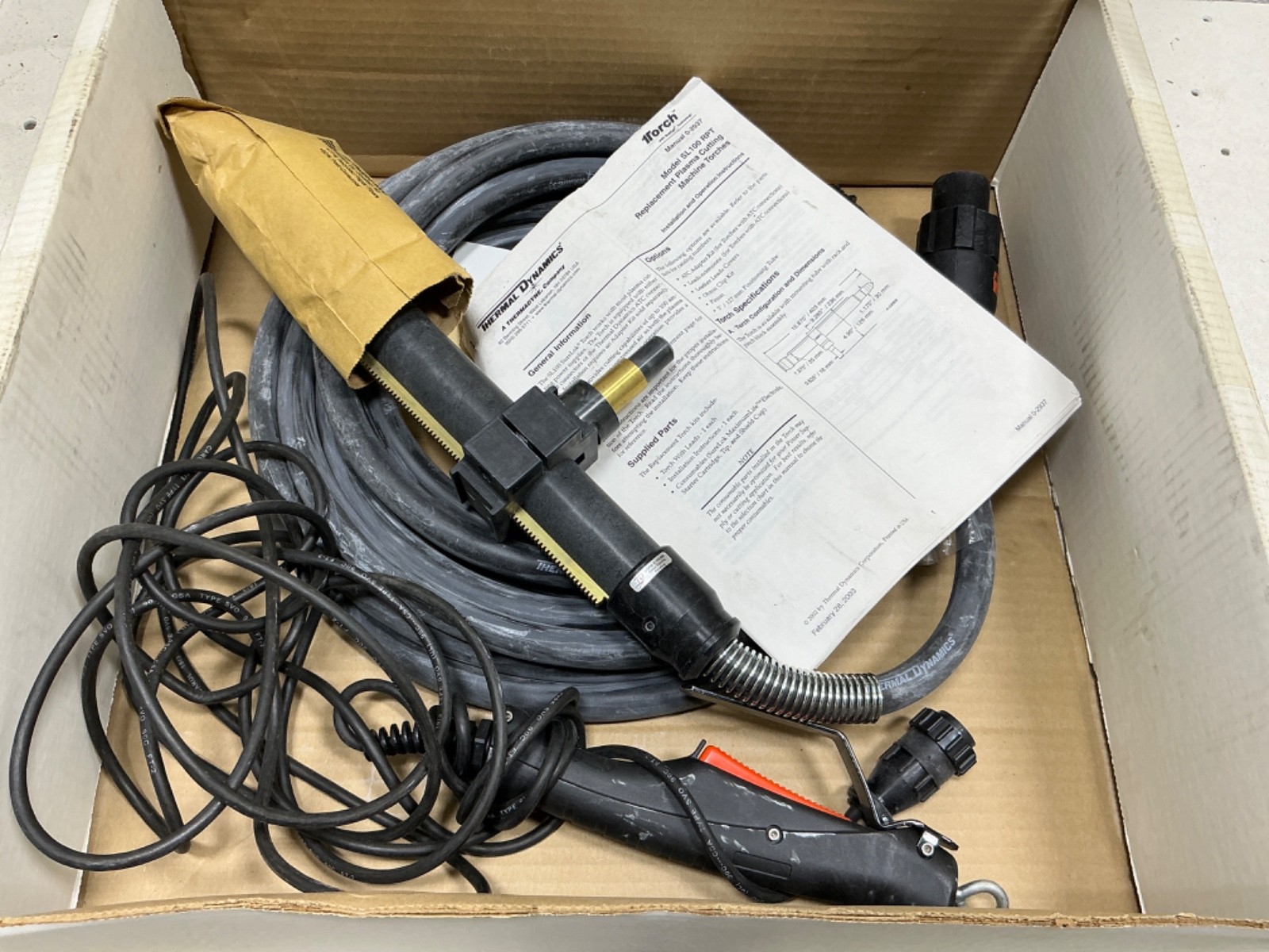 THERMAL DYNAMICS 1TORCH SL100 RPT REPLACEMENT PLASMA CUTTING MACHINE TORCH