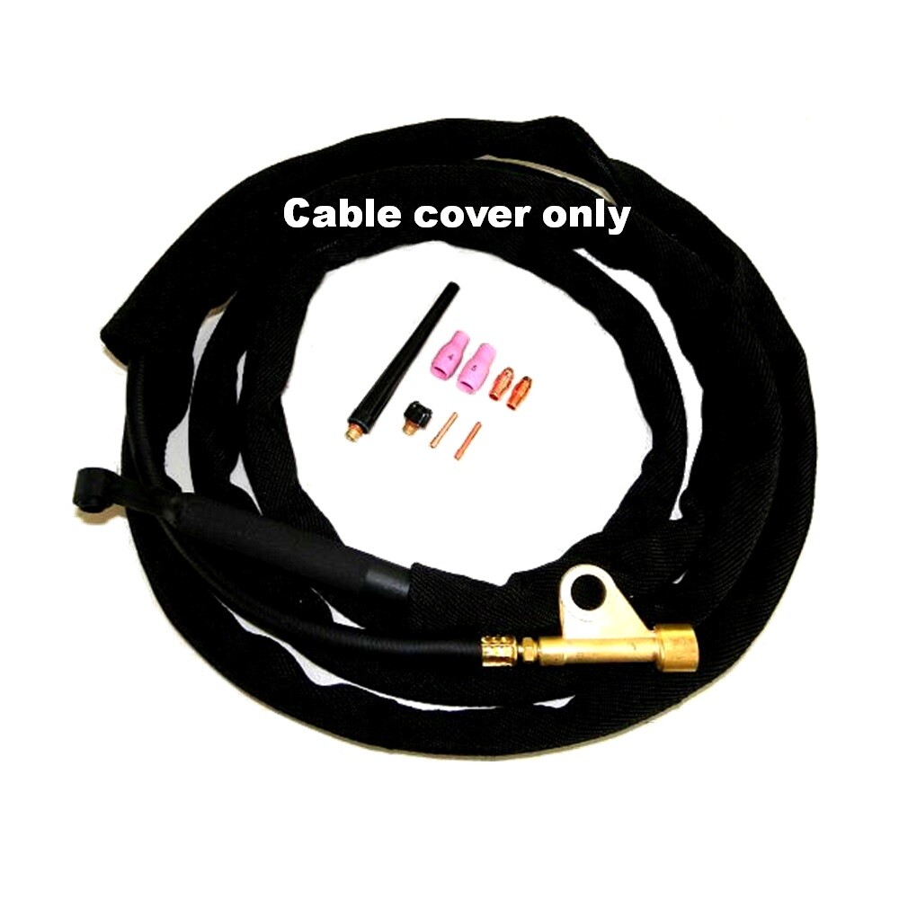 WeldingCity® Cable Cover Nylon 12′ (L) x 3″ (W) w/ Zipper TIG Welding Torch 9/17