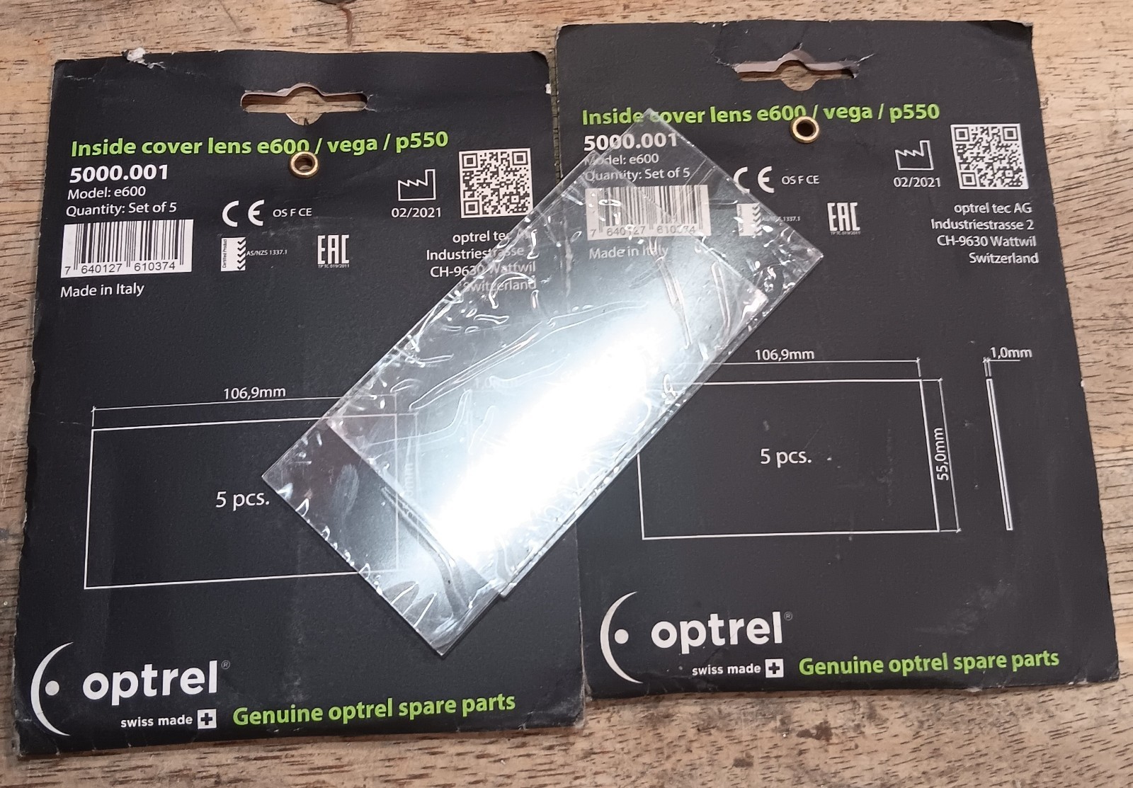 optrel inside Lens Cover, For OPTREL Helmets, 5000.001 12 total