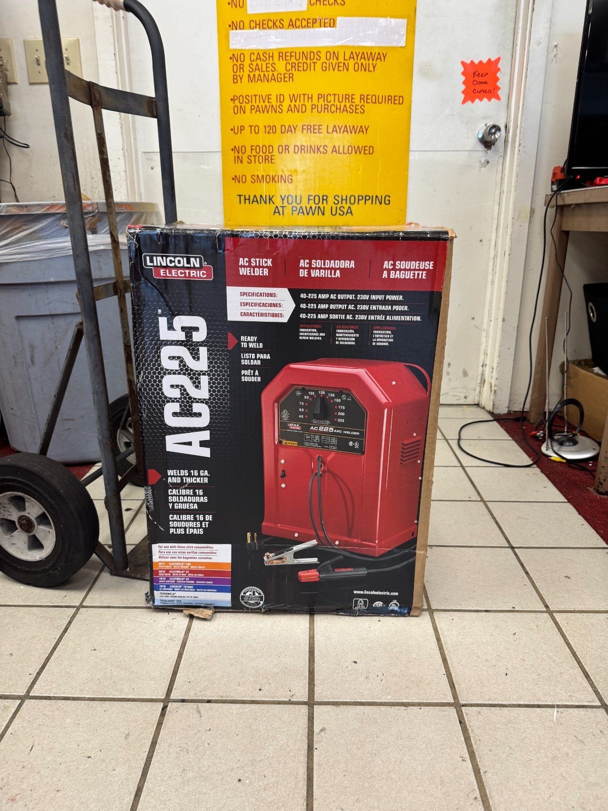 Lincoln Electric 225 Amp Arc/Stick Welder AC225S, 230V