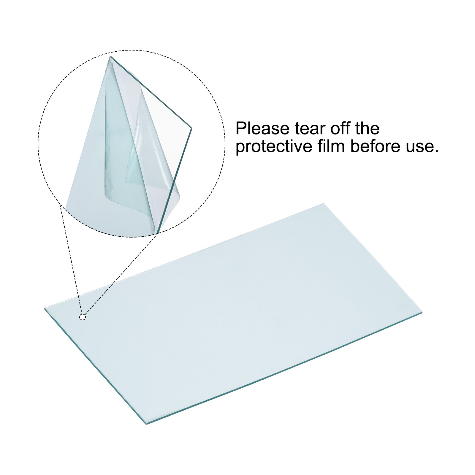 20 Pack 4.25 x 2 Inch Welding Protection Lens Transparent Protective