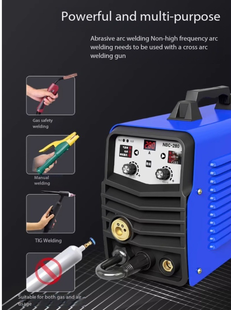 Airless Dual-Drive Integrated CO₂ Gas Shielded Welding Machine 220V Industrial