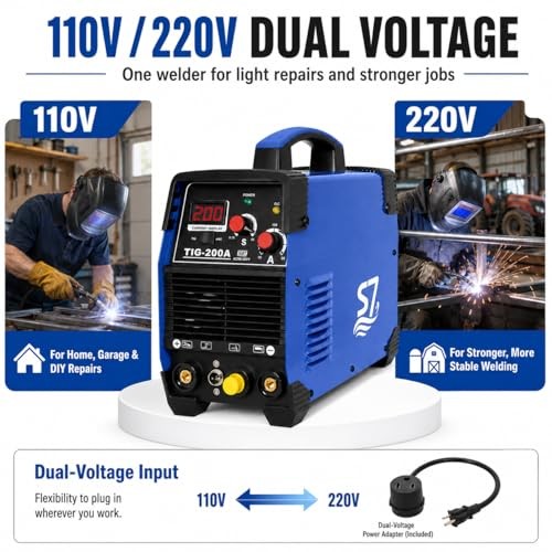 S7 TIG Welder 200 Amp HF Start 110V 220V Dual Voltage