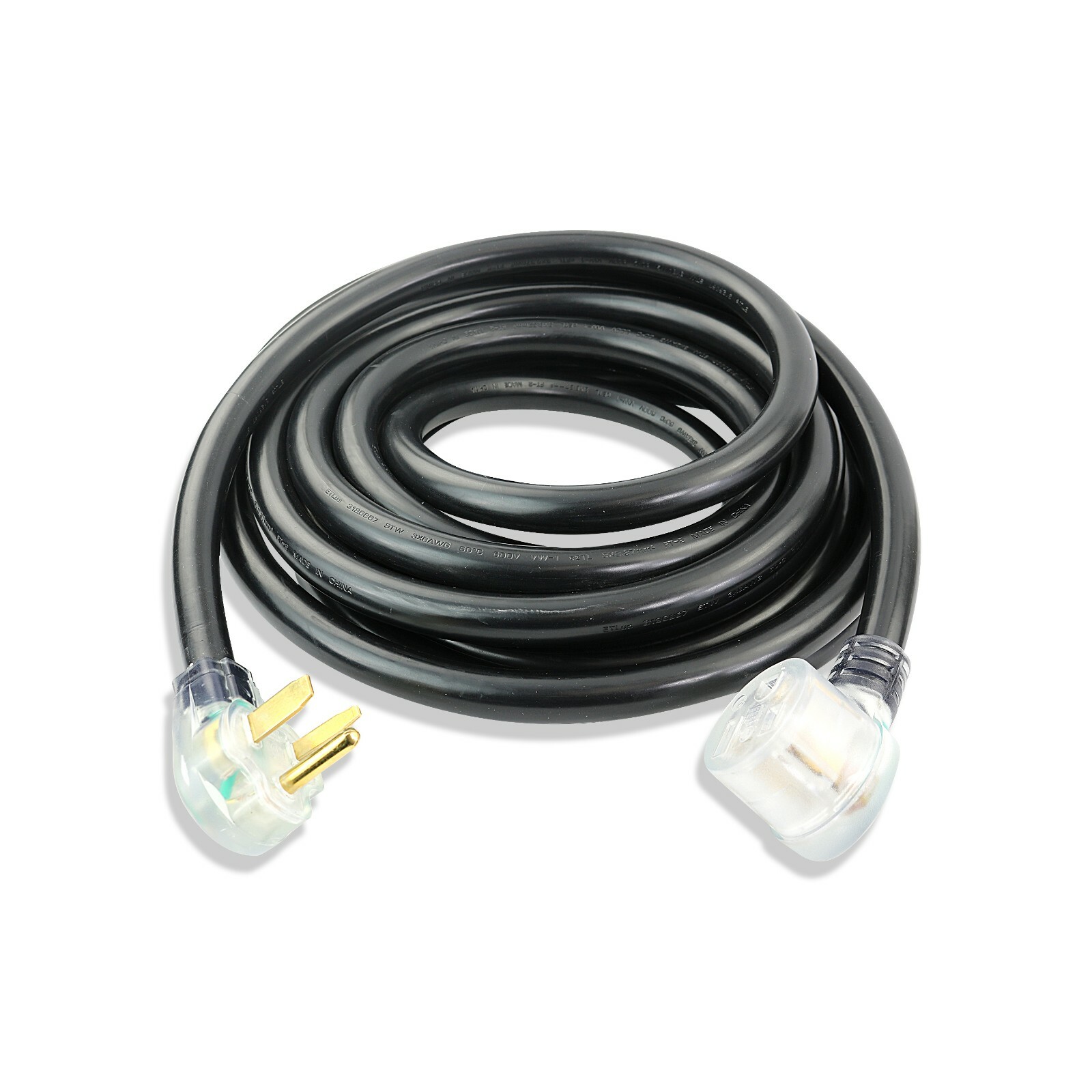 Leisure Cords 25′ 220 Volt 50 Amp Heavy Duty 8/3 Welder Extension Cord MIG TIG