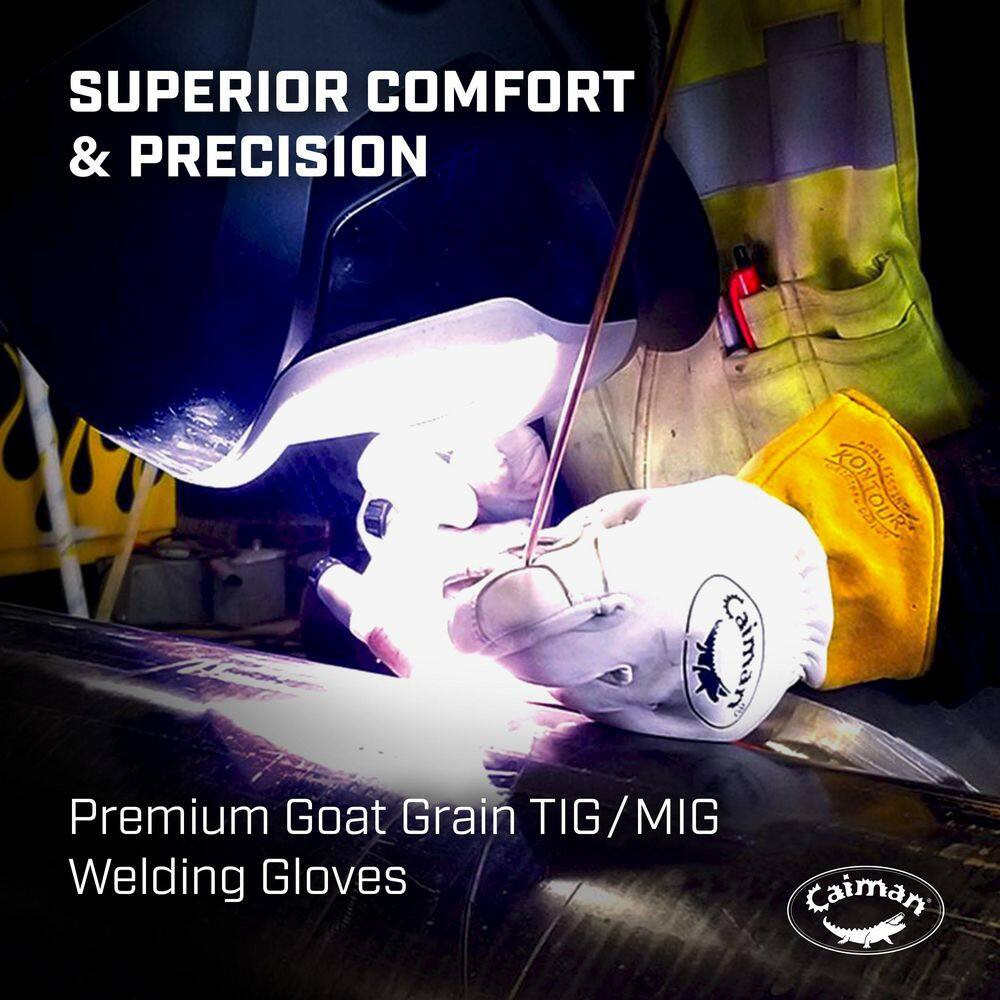 Large Pearl Ergonomic Goat Skin Multi-Task Welding Gloves