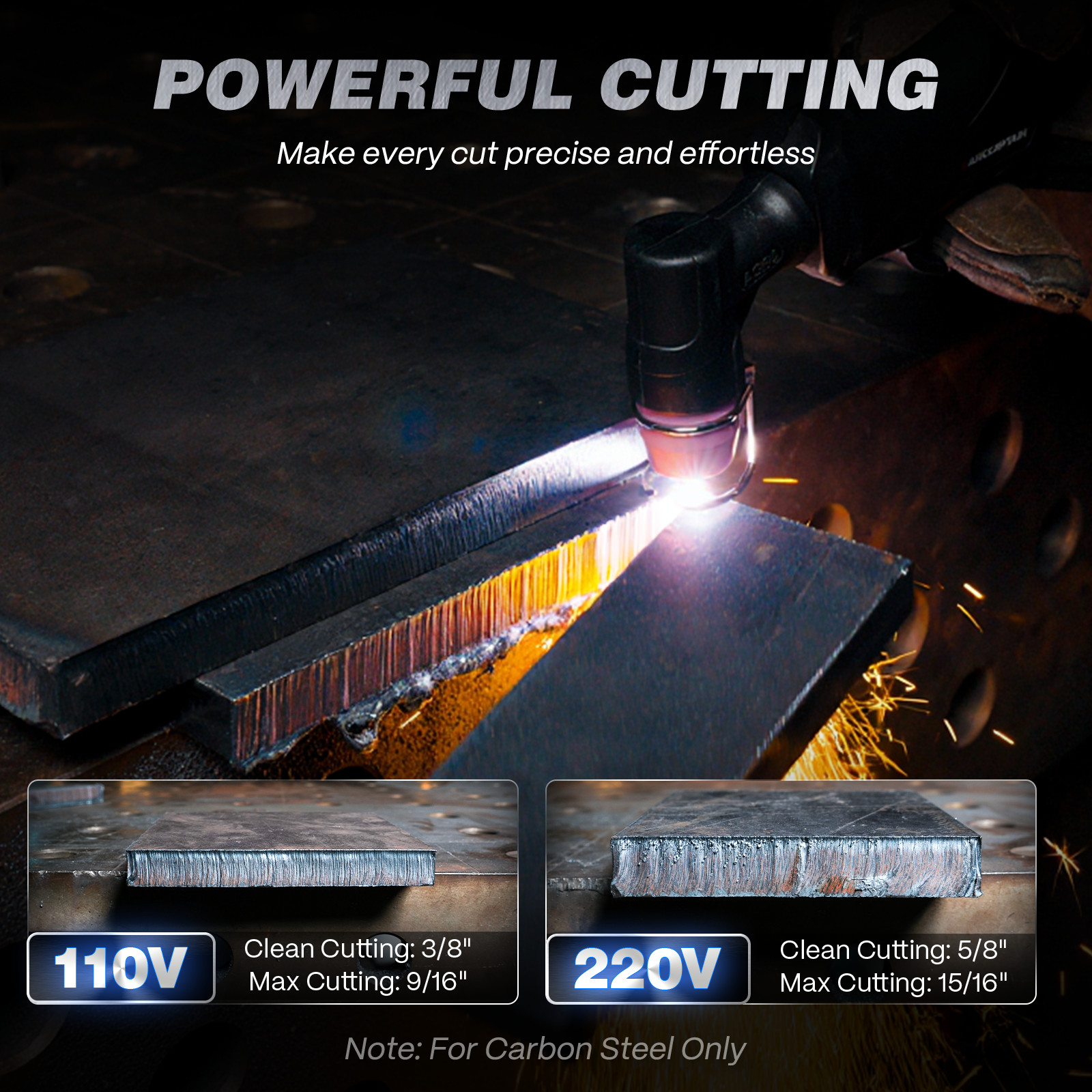 ARCCAPTAIN 60A Plasma Cutter CUT60 Pro Non-Touch Pilot Arc HF 110V/220V 2T/4T US