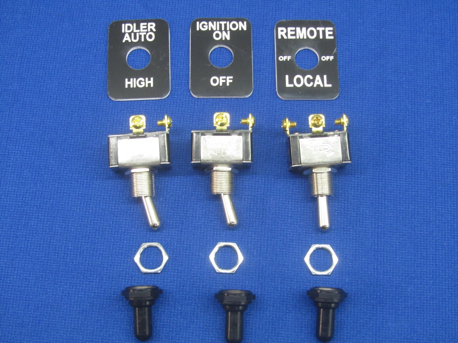 Fits Lincoln Welder Sa 200 250 Toggle Switch APM Hexseal & Legend Plate BLACK