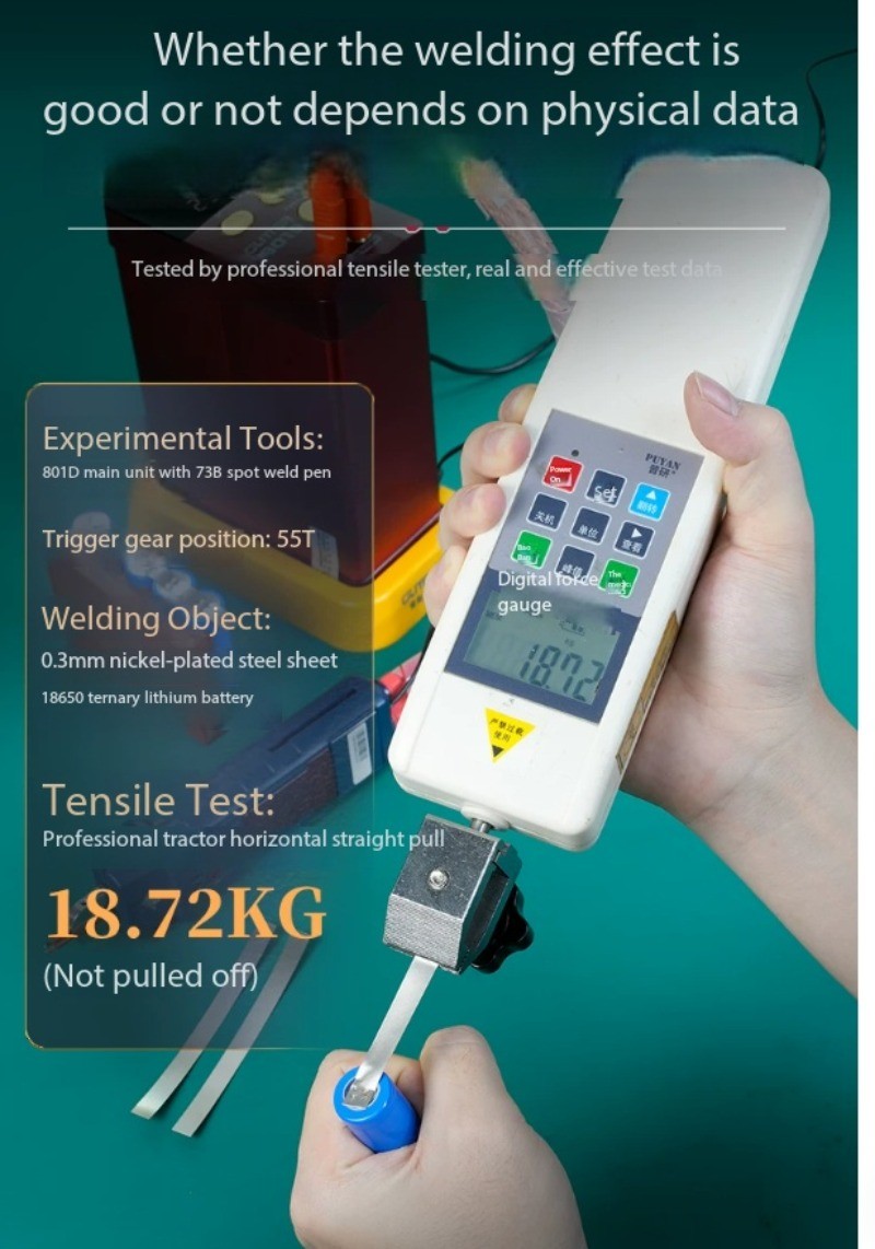 18650 Capacitor-Powered Battery Spot Welder Compact Handheld DIY Welder Home Use