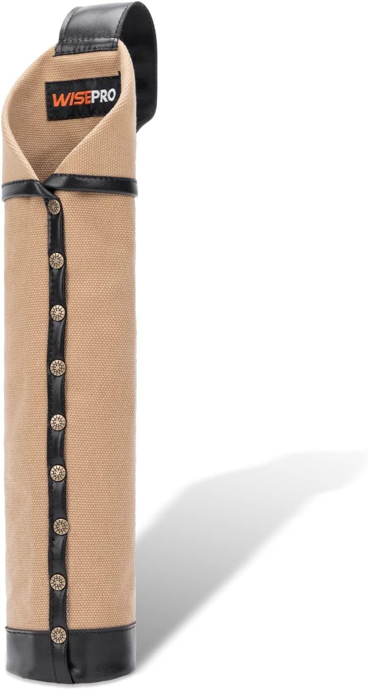 Flame-Resistant Electrode Bag, Canvas Welding Rod Pouch, Leather Electrode Holde