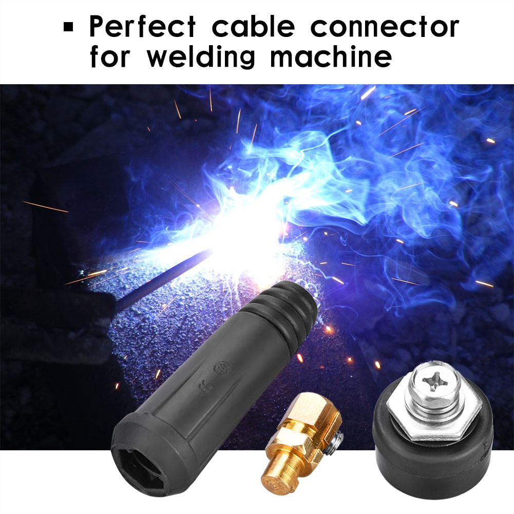 1Pcs DKJ10-25 Black European Style Welding Cable Rapid Connector Quick Fitting