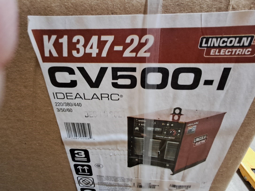 Lincoln Electric Idealarc CV500-I, MIG Welder 220v