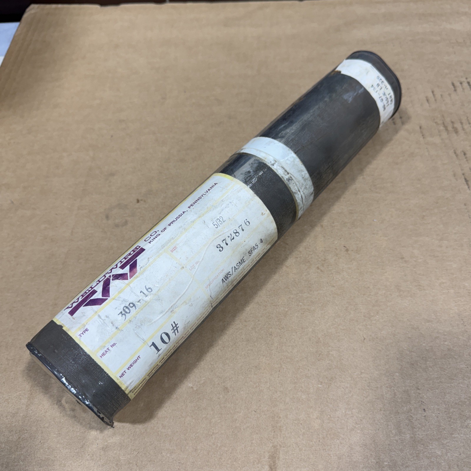 *NEW* Weldwire 309-16 Electrode 5/32in 14in 10lb AWS/ASME SFA5•4
