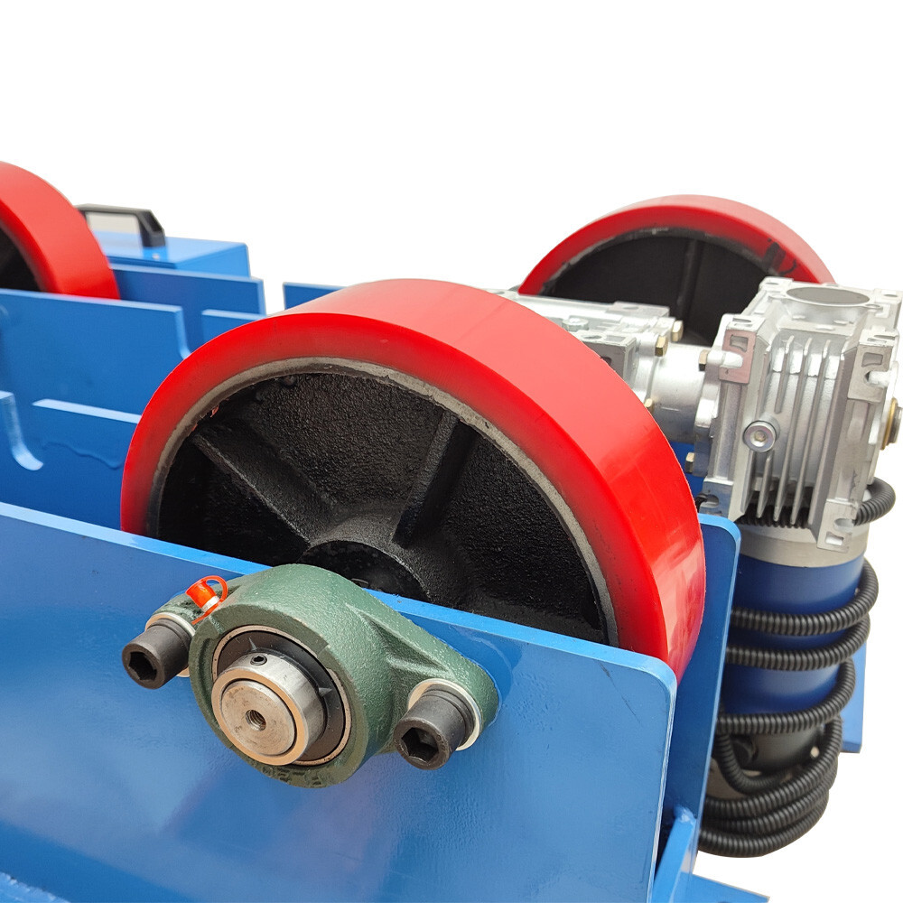 110V 2200LB Tank Turning Welding Rolls Linkage Roller w/ Adjustable Roller Frame