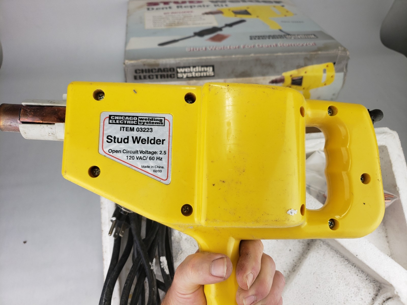 Chicago Electric Stud Welder Dent Repair Kit Weld 110 Volt – Gently Used