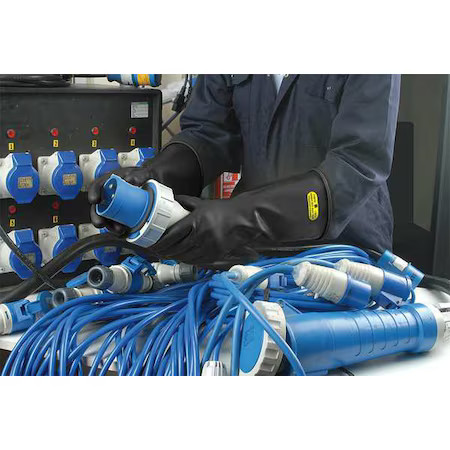 Ansell Class 0 B 11 Electrical-Insulating Gloves, 1, 000V Ac, 1, 500V Dc,