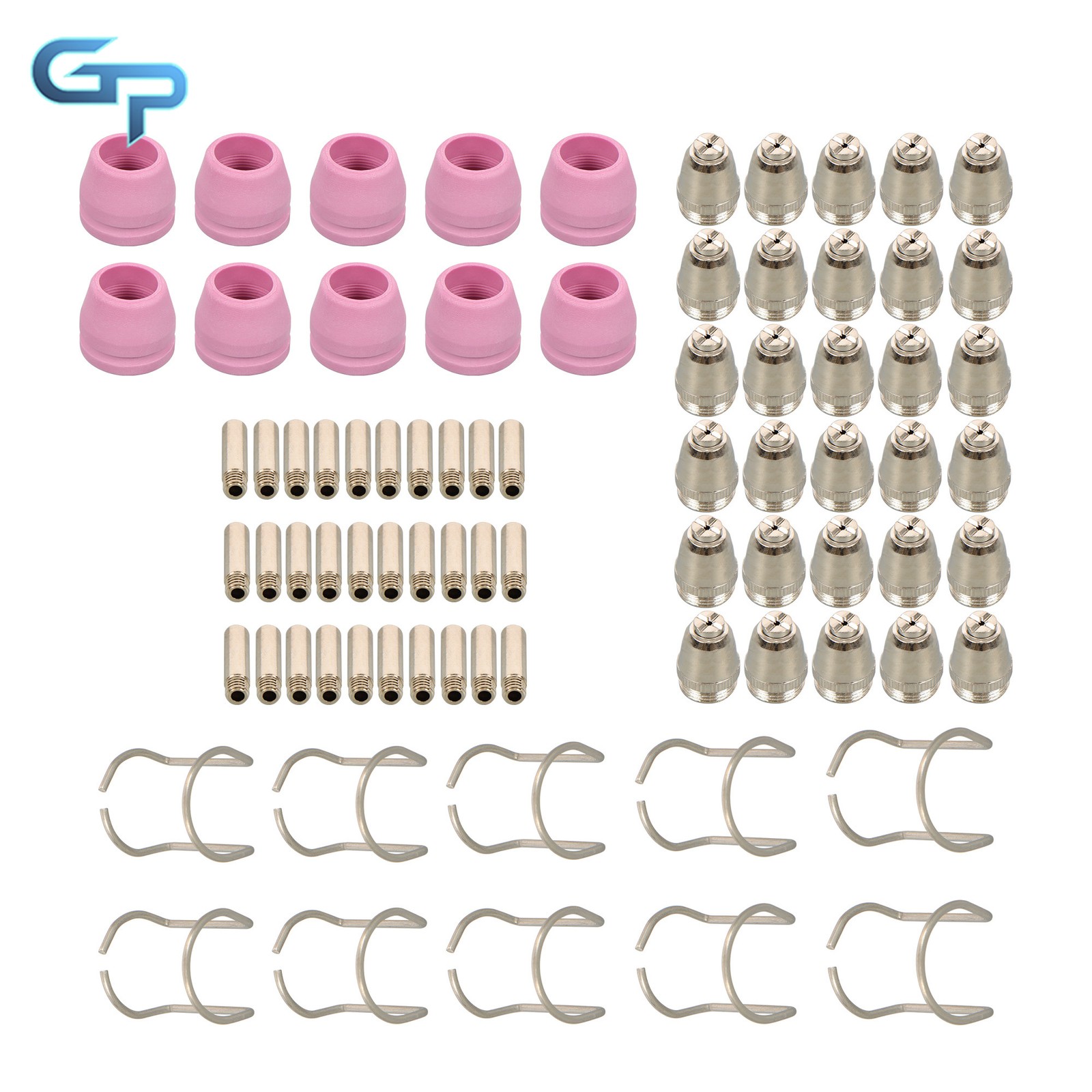 80 Pack SG-55 AG-60 WSD-60 Plasma Cutter Torch Consumables Kit Tips CUT50 60Amp